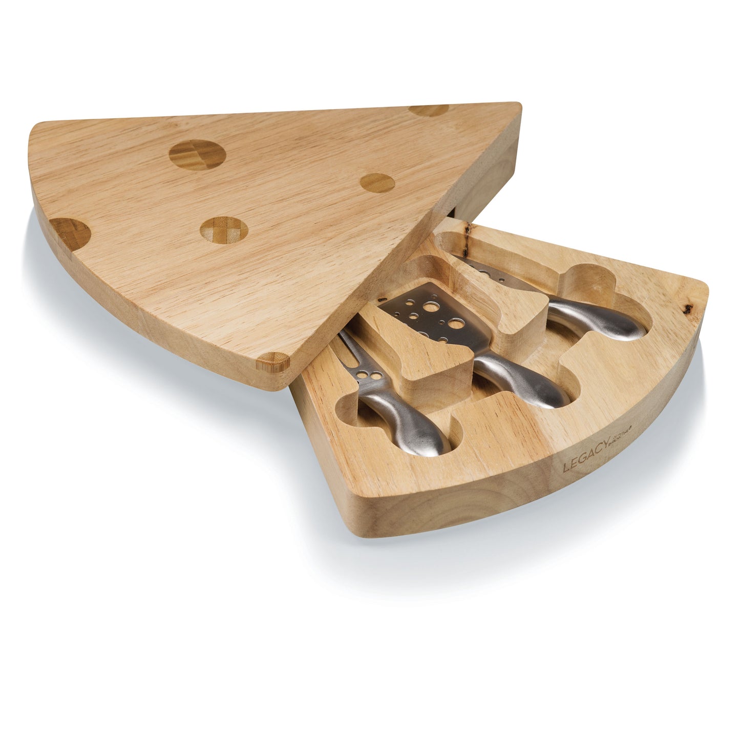 Swiss Cheese Cutting Board & Tools Set