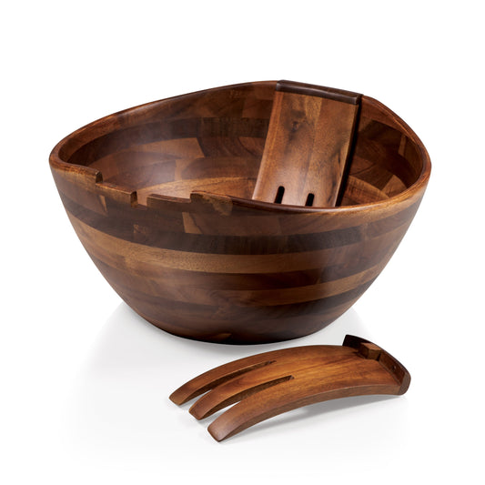 Mescolare Large Salad Bowl with Integrated Serving/Tossing Tools
